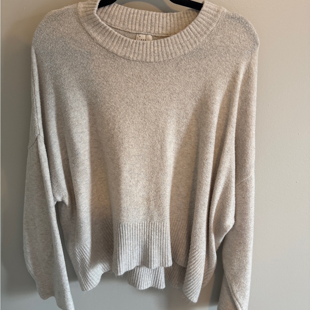Cream Crew Neck Sweater